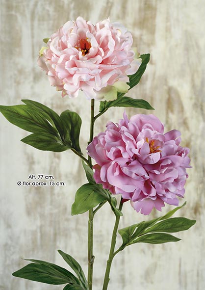 PEONIA. 77 cm. Rosa Claro.