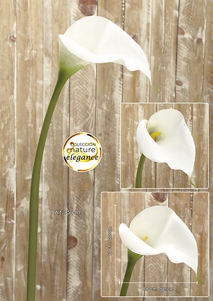 CALLA LILY. 95 cm. Blanco.