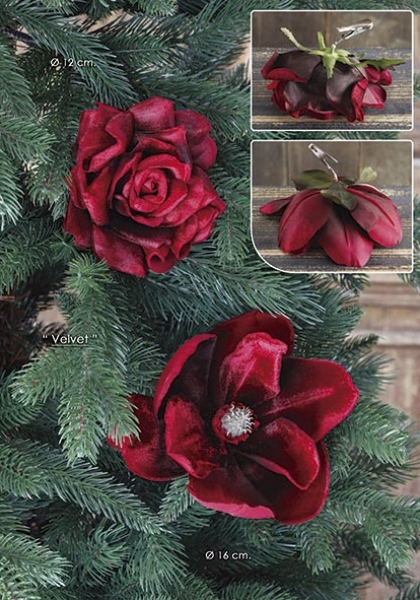 CLIP MAGNOLIA. Ø 16 cm. Rojo.