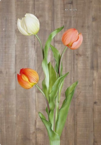 TULIPAN. 49 cm. Naranja.