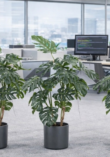 MACETA PHILO X 24 H. 140 cm.