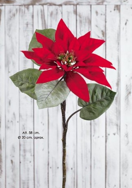 POINSETTIA. 58 cm. Rojo.