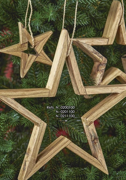 COLG. ESTRELLA. 12 cm. Natural.